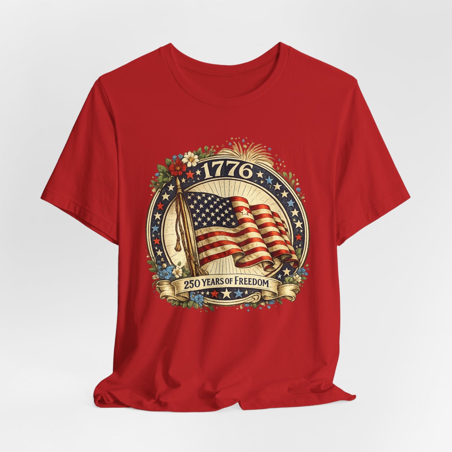 1776 American Flag Tee – 250 Years of Freedom Patriotic T-Shirt