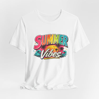 Summer Vibes T-Shirt – Colorful Retro Beach Tee
