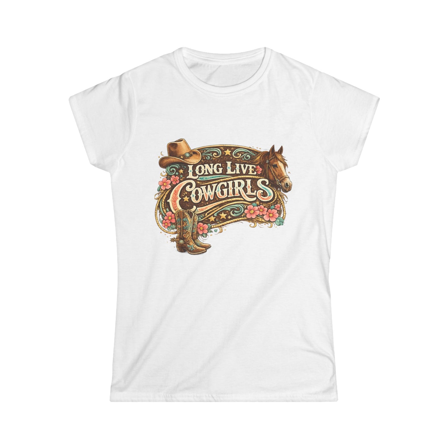 Long Live Cowgirls Tee — Western Cowgirl Graphic Shirt