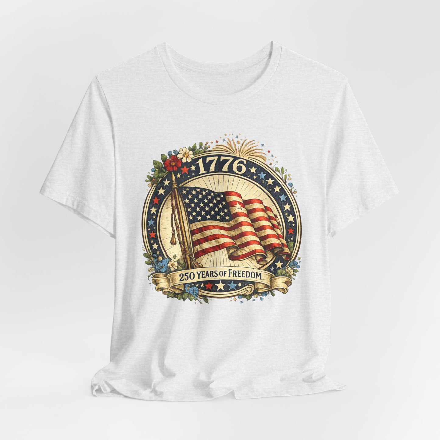 1776 American Flag Tee – 250 Years of Freedom Patriotic T-Shirt