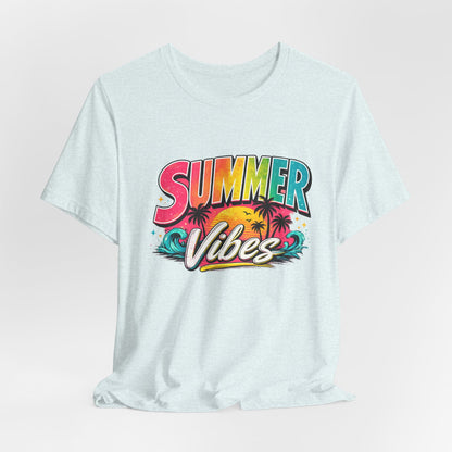 Summer Vibes T-Shirt – Colorful Retro Beach Tee