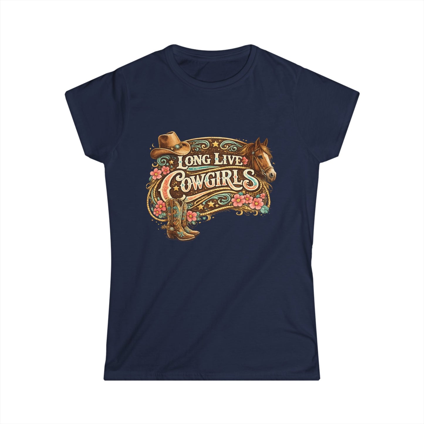 Long Live Cowgirls Tee — Western Cowgirl Graphic Shirt
