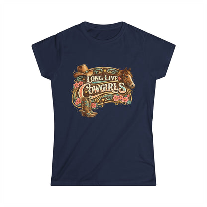 Long Live Cowgirls Tee — Western Cowgirl Graphic Shirt