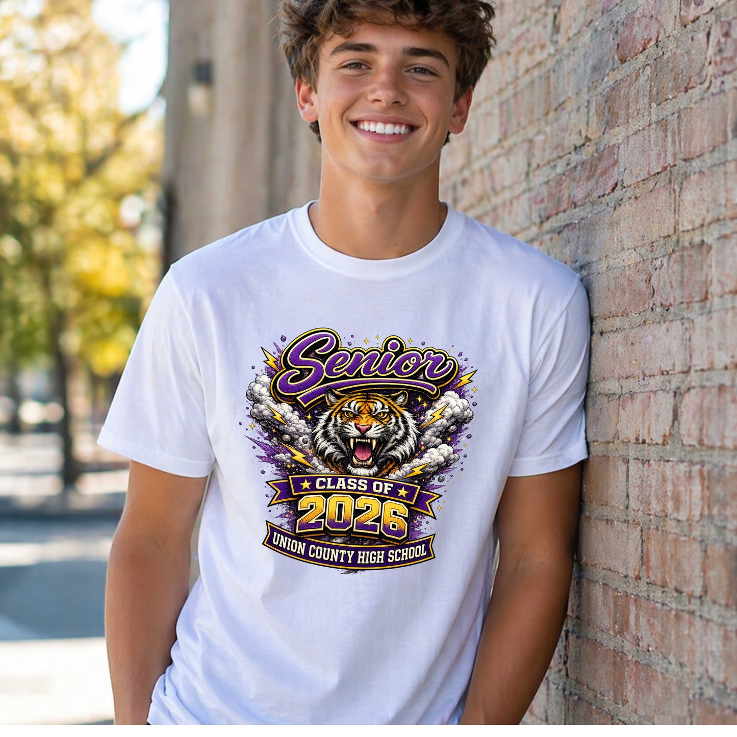 Senior Class of 2026 Tiger T-Shirt — Union County High School Senior Tee