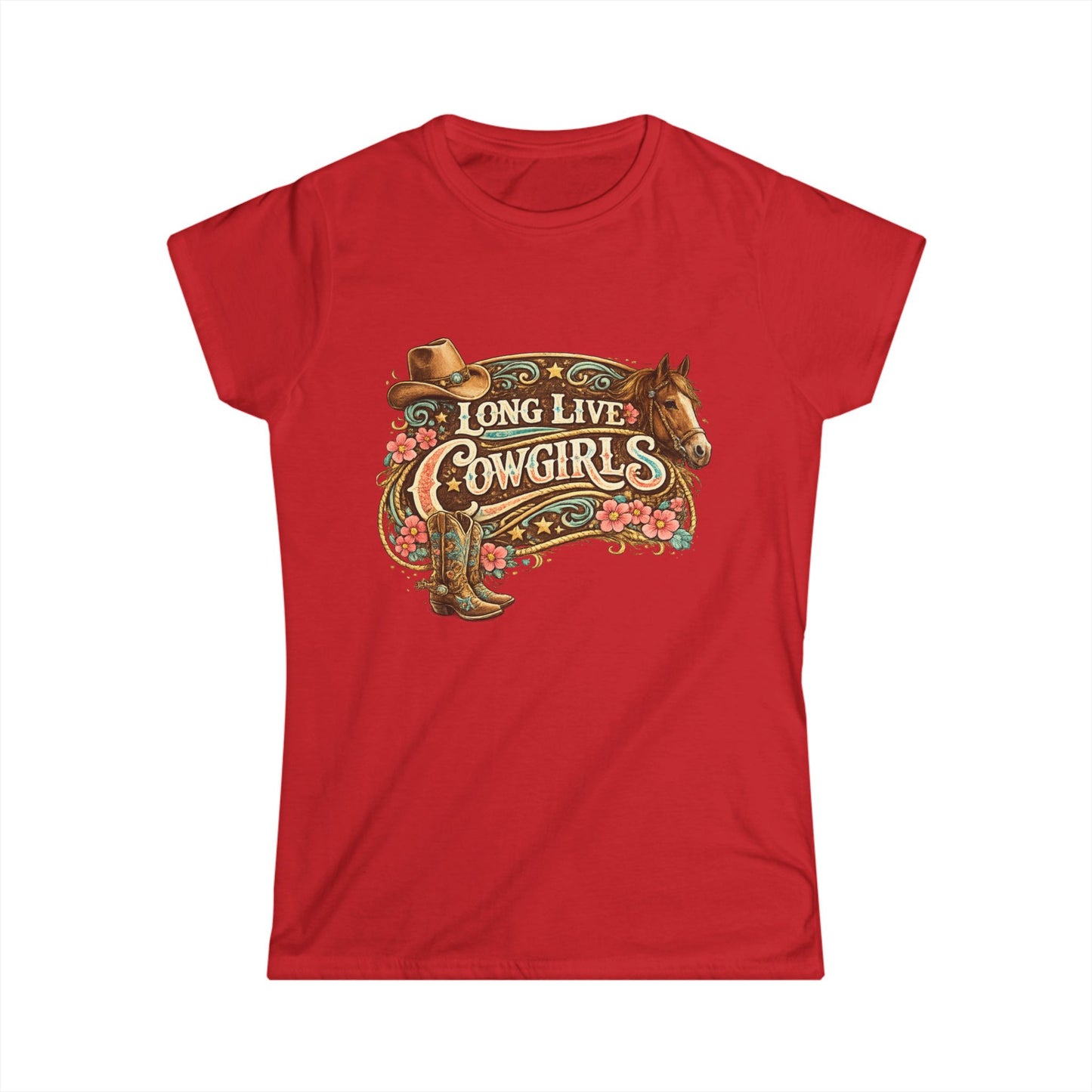 Long Live Cowgirls Tee — Western Cowgirl Graphic Shirt