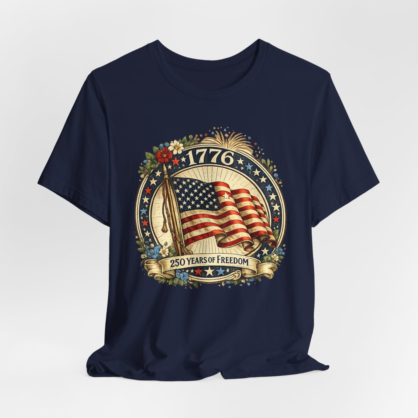 1776 American Flag Tee – 250 Years of Freedom Patriotic T-Shirt