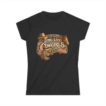 Long Live Cowgirls Tee — Western Cowgirl Graphic Shirt