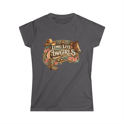 Long Live Cowgirls Tee — Western Cowgirl Graphic Shirt