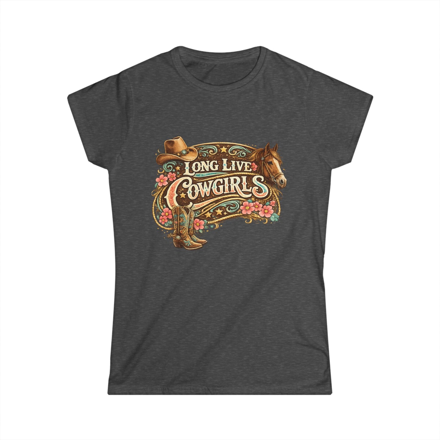 Long Live Cowgirls Tee — Western Cowgirl Graphic Shirt